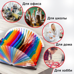 Папка-органайзер для бумаг и документов на резинке 25 отделений BRAUBERG DOCS А4 черная (2 штуки в упаковке)