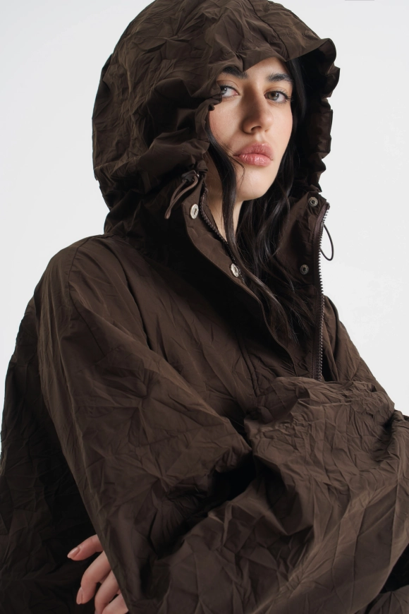 Куртка из жатой плащёвки