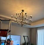 Pendant design lamp 2097 by Flos (Gold)