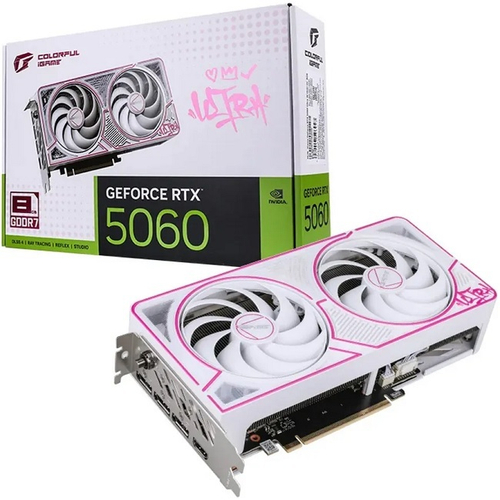 Видеокарта Colorful GeForce RTX 5060 Ultra W DUO OC 8GB-V 8GB (RTX 5060 ULTRA W DUO OC 8GB-V)