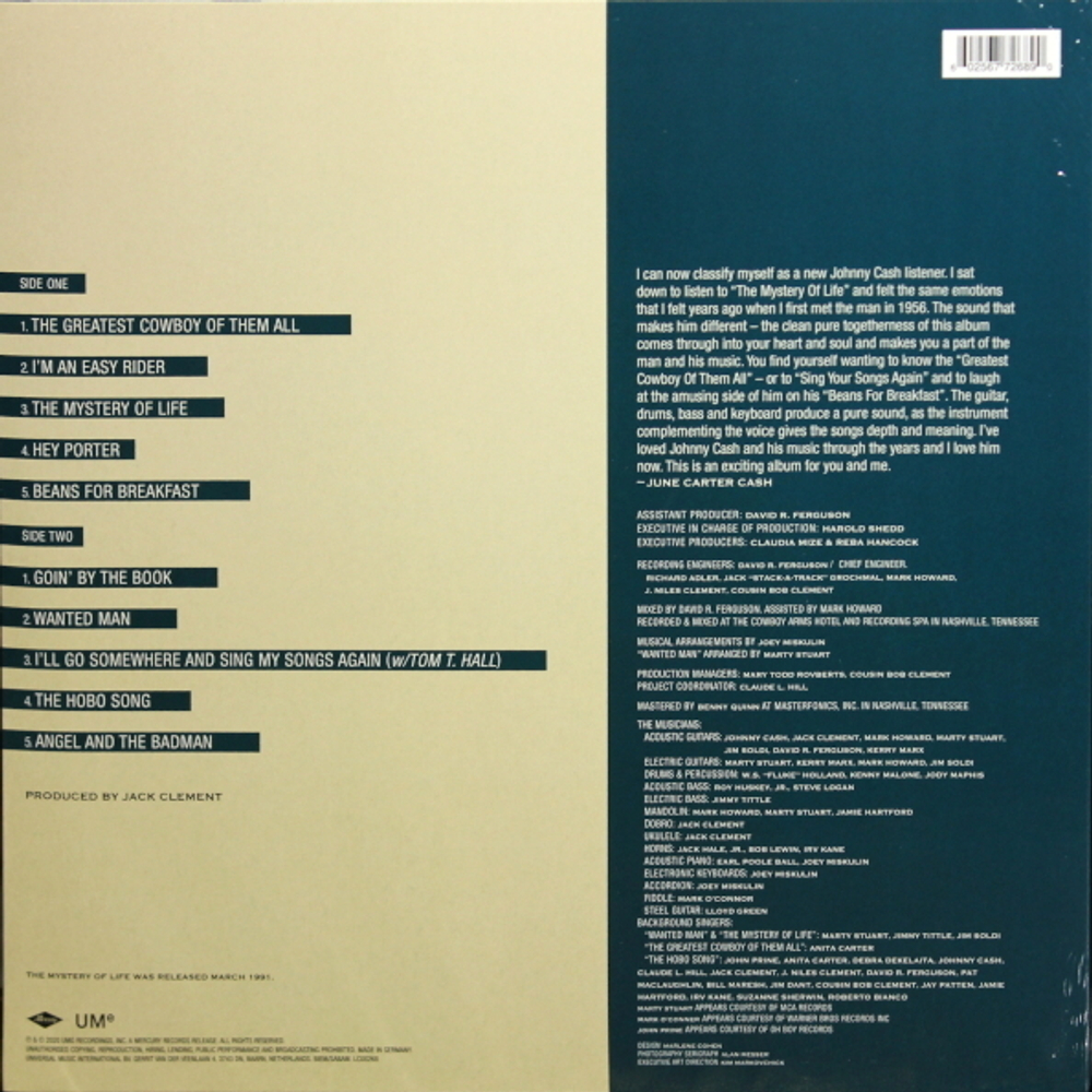 Johnny Cash / The Mystery Of Life (LP)