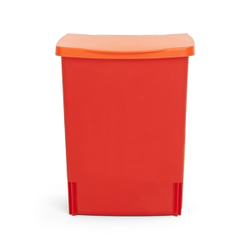 Ведро для мусора Brabantia встраиваемое красное 10л вид спереди