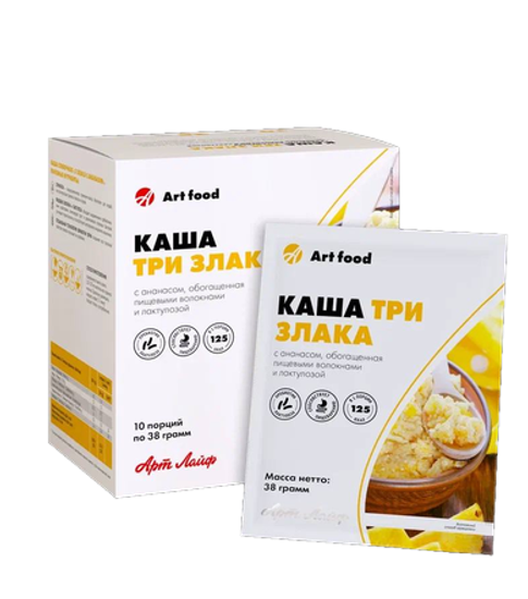 Каша 3 злака с ананасом низкокалорийная