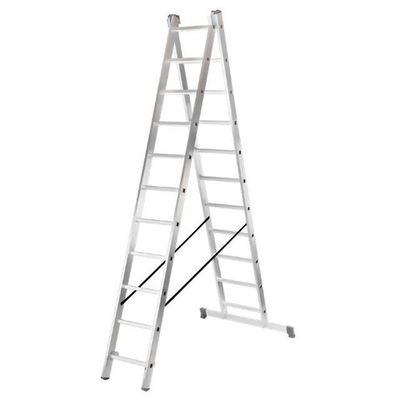 Лестница алюминиевая двухсекционная ВИХРЬ ЛА 2х11