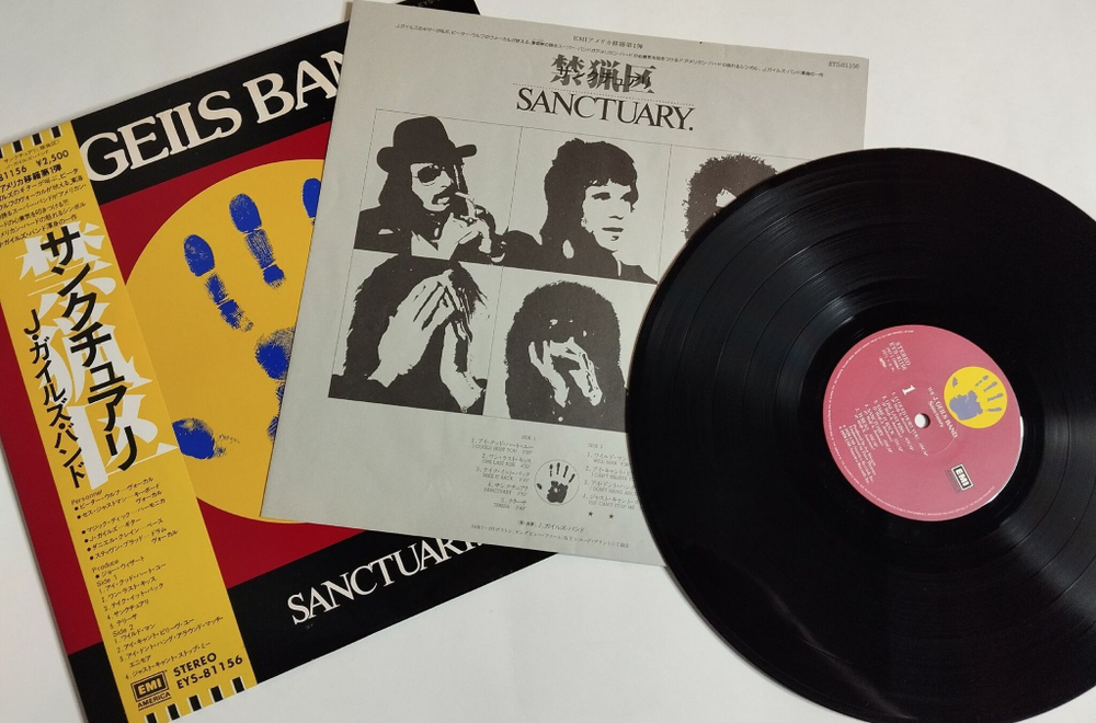 Винтажная виниловая пластинка LP The J. Geils Band Sanctuary (Japan 1978) (Obi)
