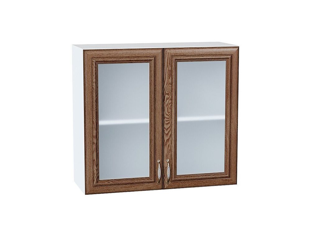 Шкаф верхний с 2-мя остекленными дверцами Шале