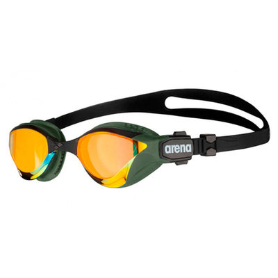 Очки для плавания Arena Cobra Tri Swipe золотые зеркальные линзы