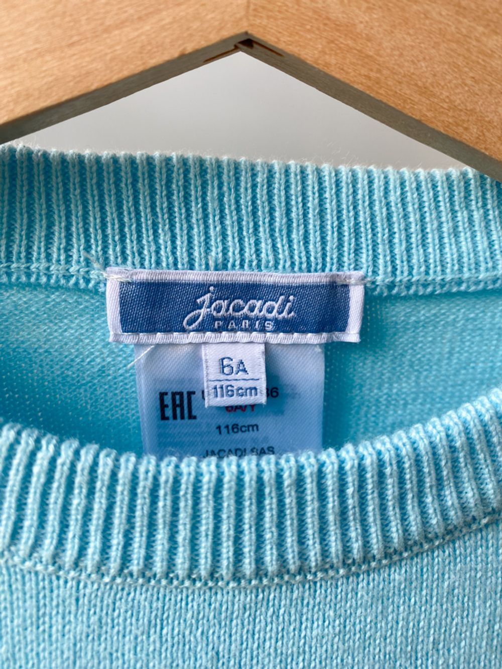 Новый хлопковый свитер Jacadi, 116