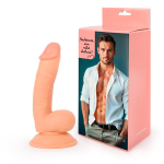 Телесный фаллоимитатор на присоске Bior Toys Erowoman-Eroman ER-30053 LE