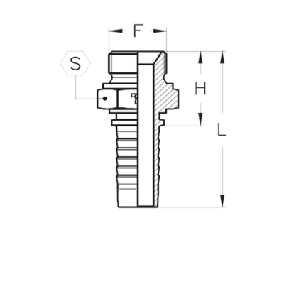 Фитинг DN 12 BSP (Ш) 3/4