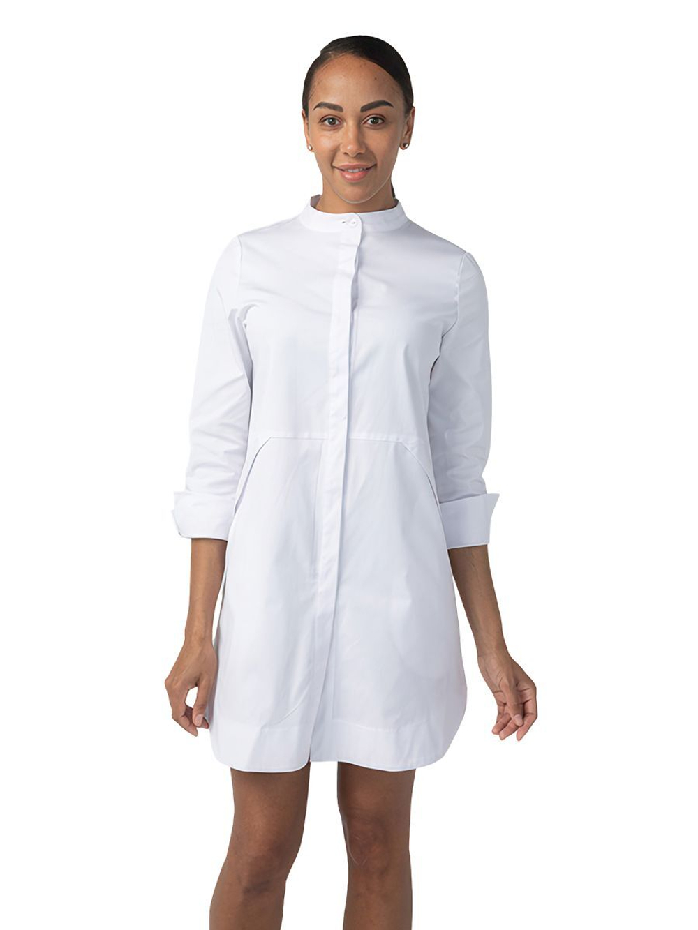Платье-рубашка медицинское Dr. Nice, белый, 46