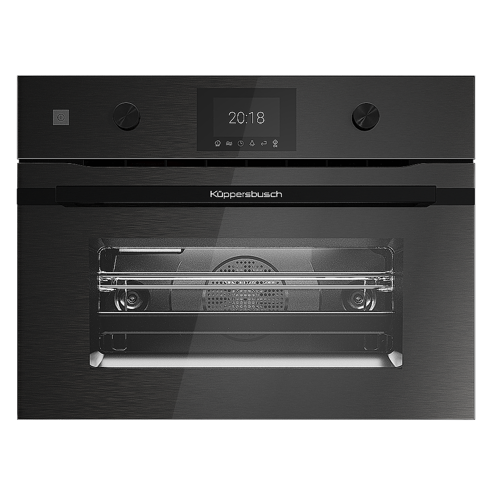 Компактный духовой шкаф с микроволнами Kuppersbusch CBM 6350.0 GPH 6 Black Steel