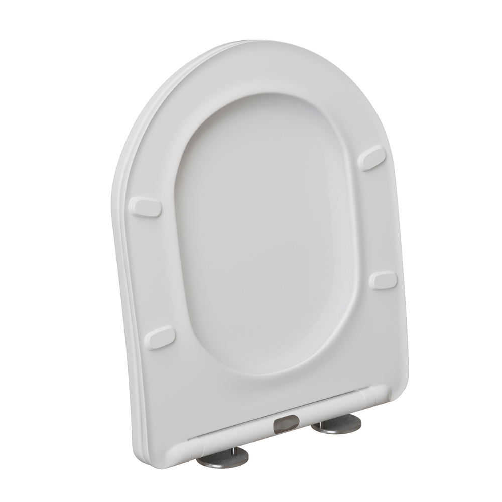 Сиденье для унитаза  WAVE PRIME дюропласт, микролифт, БЕЛЫЙ глянец