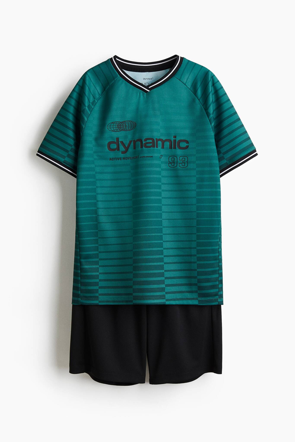 H&M Набор футболки и шорт DryMove, зеленый