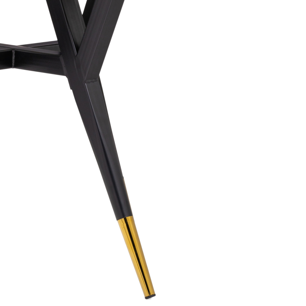 Стол деревянный Woodville Selina 80х72 black, gold