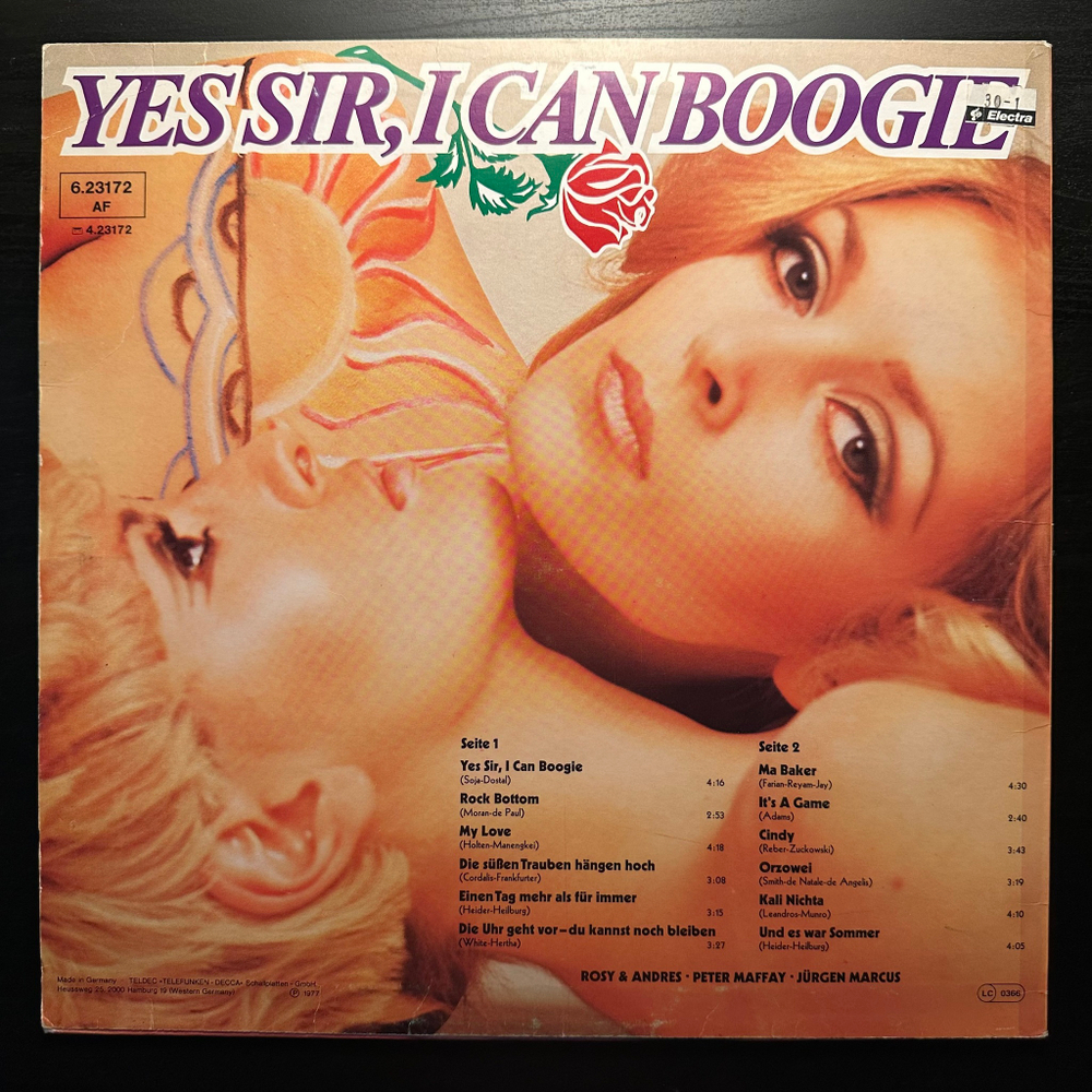 Сборник Yes Sir, I Can Boogie (Германия 1977г.)