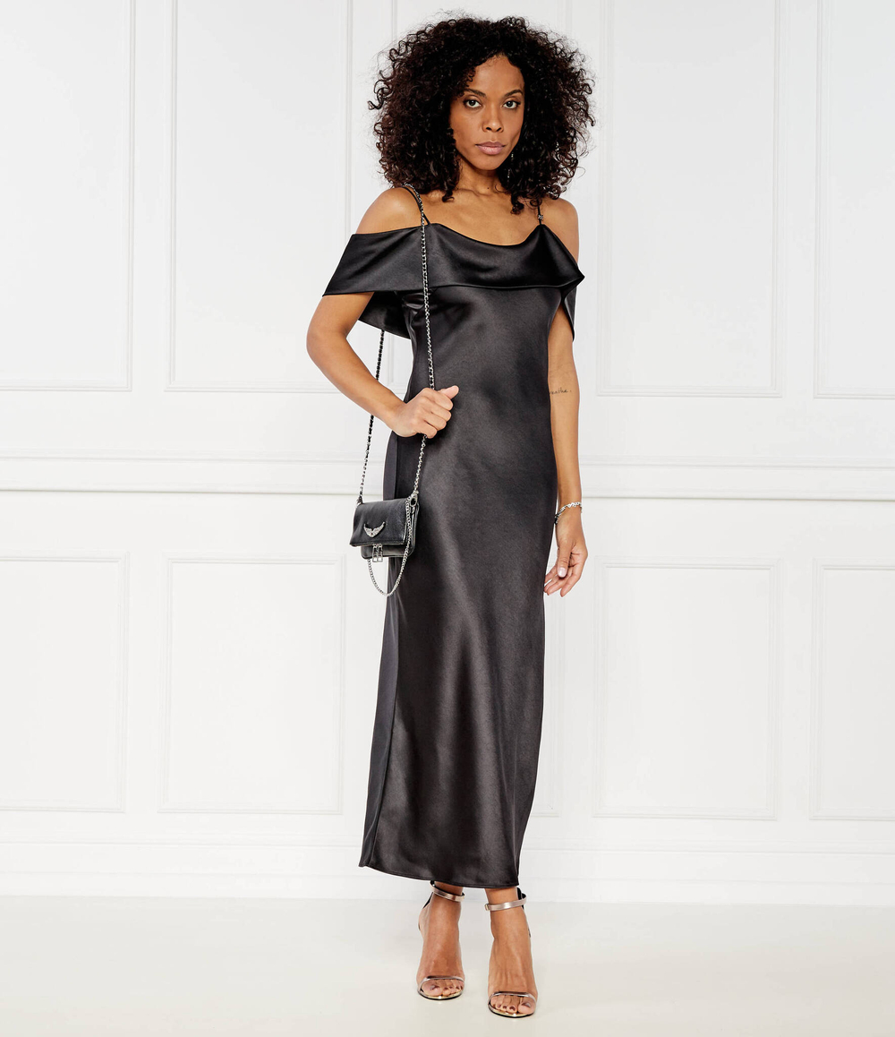 Сатиновое платье Kendala HUGO - черный(50516873)