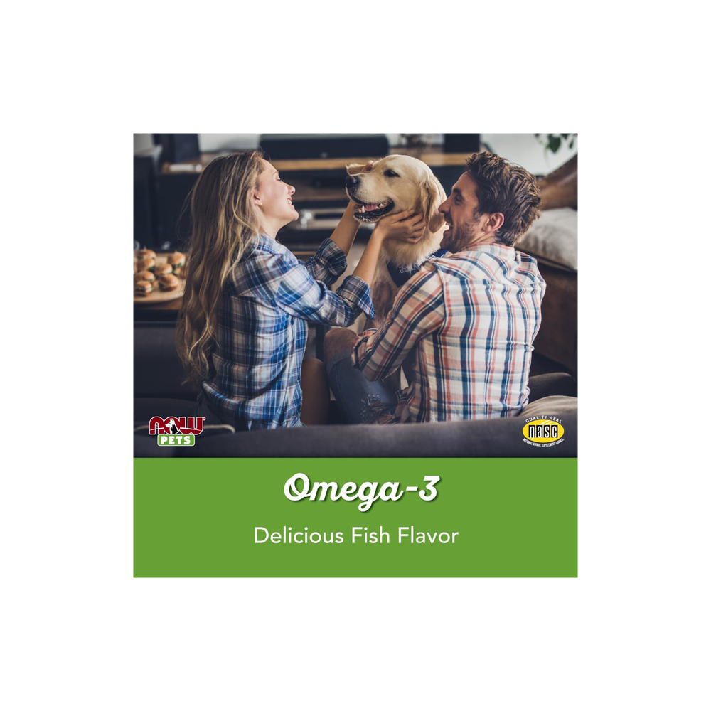 NOW Foods, Pets, омега-3 для собак и кошек, отличный рыбный вкус, 180 мягких таблеток, 252 г (8,9 унции)