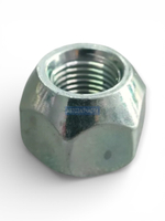 Гайка колесная, конус, M12 x 1,25, L=16, ключ 21, Цинк