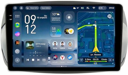 Магнитола для Mercedes-Benz Smart ForTwo/ForFour W453 2014-2023 - Teyes CC4-PRO монитор 9.5" 2K QLED на Android 13, Snapdragon 778G, AI, CarPlay, DSP, 4G SIM-слот