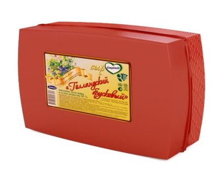 Сыр "Голландский брусковый" Любань