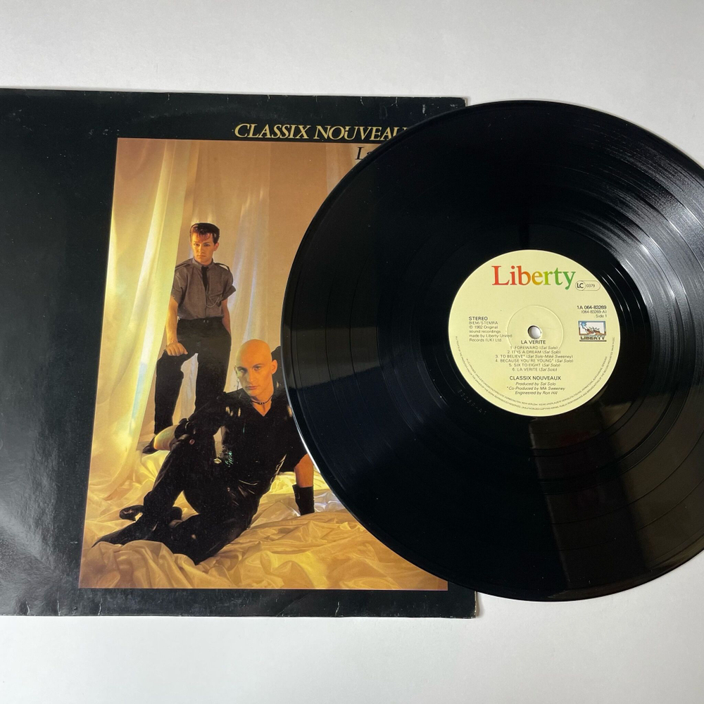 Винтажная виниловая пластинка LP Classix Nouveaux La Verite (Holland 1982)