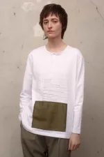 Лонгслив VPQ Монтажные листы Белый