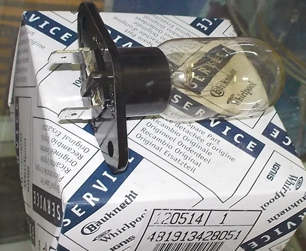 Лампа в микроволновку 25W с цоколем 311360, 481913428051, 481913488151