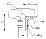 Штуцер FRTA JIC 7/8" UNF7/8"