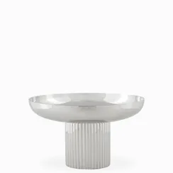 Миска Stem S, Ø23х20 см, серебристая