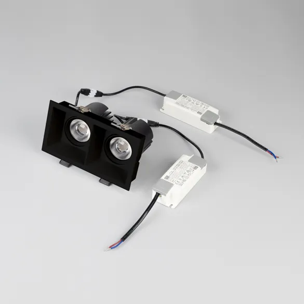 Светильник MS-FLOW-BUILT-S157x85-2x6W Day4000 (BK, 38 deg, 230V) (Arlight, IP20 Металл, 5 лет) 061262