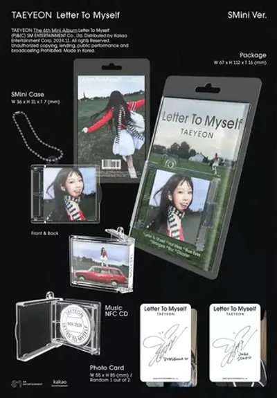 Альбом TAEYEON - Letter To Myself [SMini ver.]