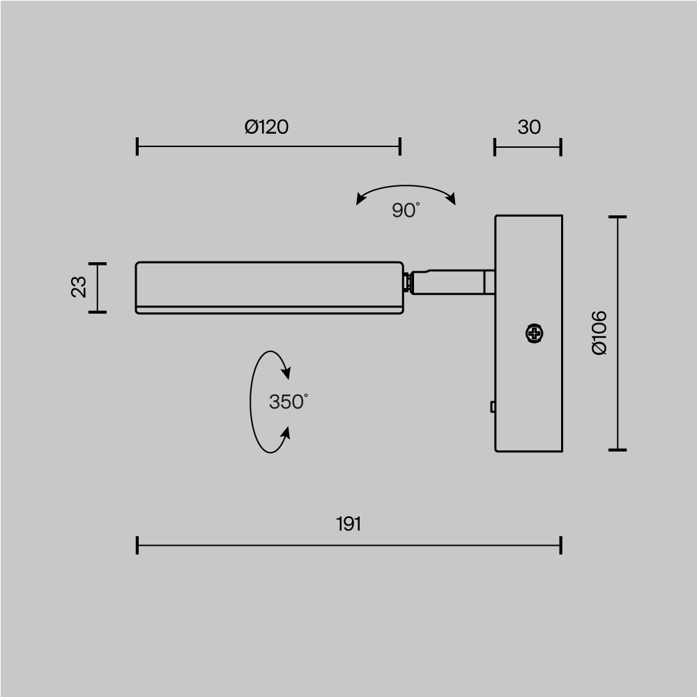 Настенный светильник (бра) Maytoni MOD070WL-L8W3K