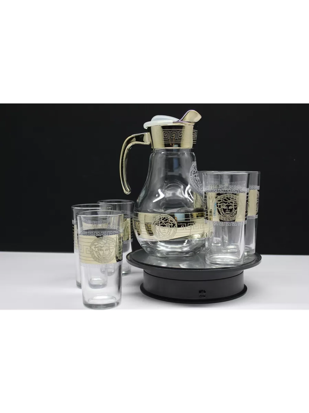 Набор для напитков золотой