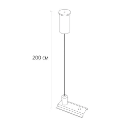 Подвес для накладного магнитного шинопровода Arte Lamp OPTIMA