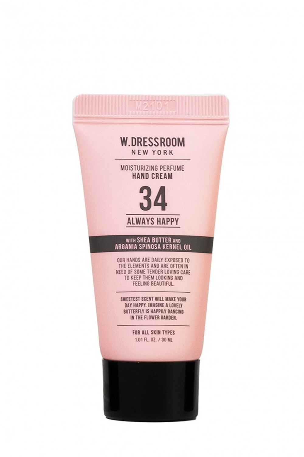 W.DRESSROOM Парфюмированный Крем для рук аромат мускуса и зеленого яблока NO.34 ALWAYS HAPPY 30мл
