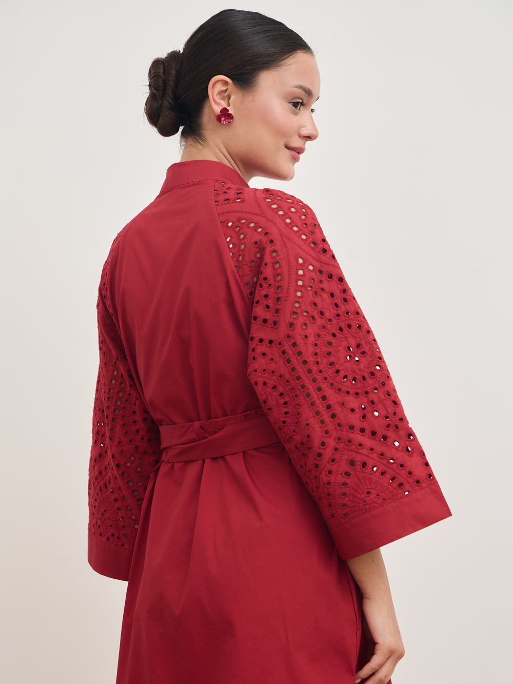 Платье кимоно ажурное