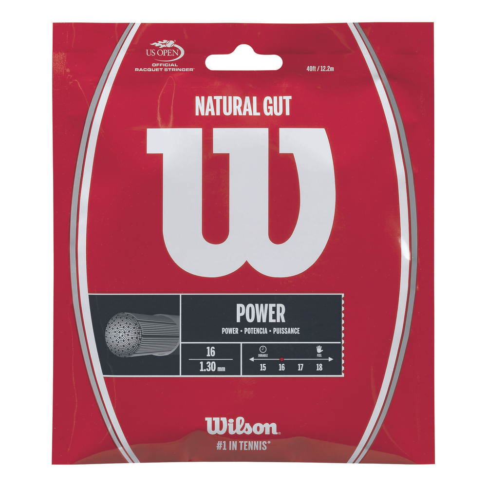 Струны теннисные Wilson Natural Gut String Set 12,2m - Ecru