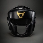 Боксёрский шлем Venum Ringhorns Charger Headgear black/gold