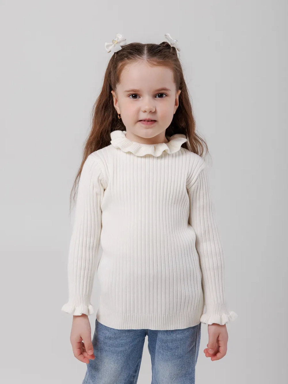 Джемпер для девочки с воланами