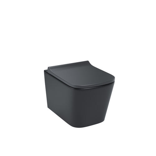 УНИТАЗ ПОДВЕСНОЙ БЕЗОБОДКОВЫЙ "BILD" (ЧЕРНЫЙ МАТОВЫЙ) (1) "IDDIS" BILR2BMI25