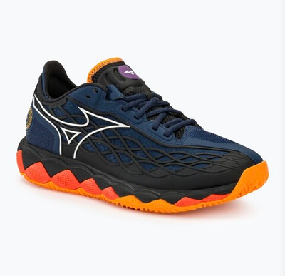 MIZUNO, WAVE ENFORCE TOUR, Padel, DRESS BLUES / WHITE / CARROT CURL, MEN, US 8,5 /EUR 41 /UK 7,5 /СМ 26,5