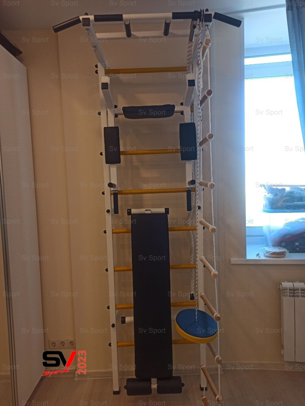 Монтаж шведской стенки Sv Sport в бетонные, кирпичные стены