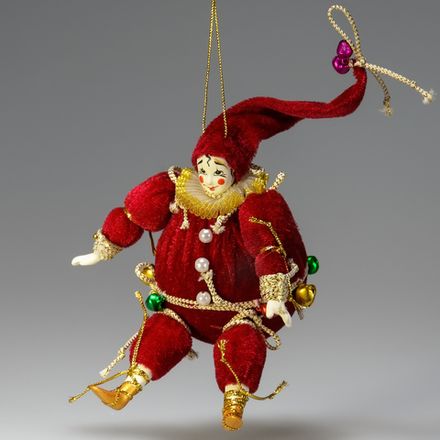 Ёлочная игрушка Клоун-Шар