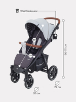 Коляска детская RANT "ALPINE STAR" RA450 Soft Grey