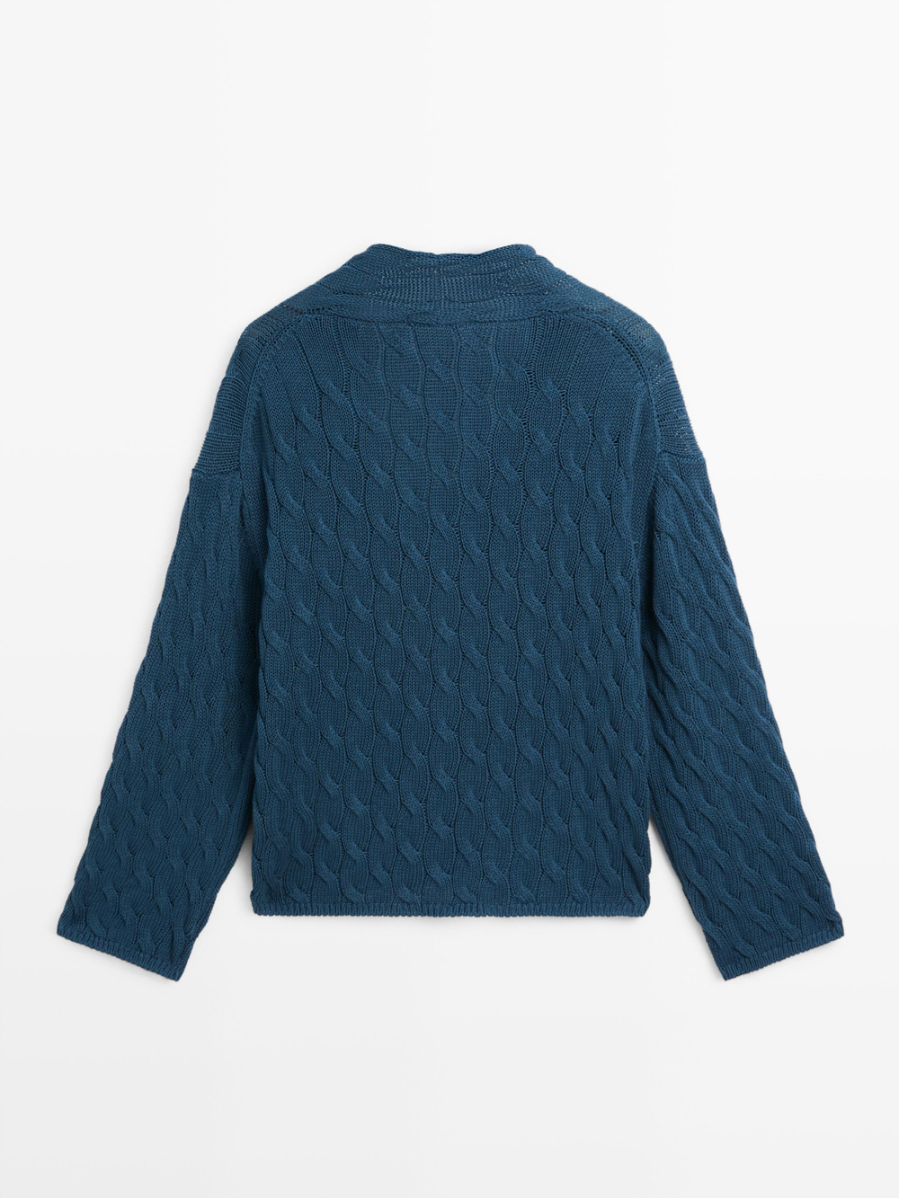 Massimo Dutti Свитер крупной вязки, синий