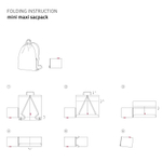 Рюкзак складной mini maxi sacpack dark ruby