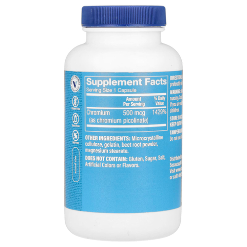 The Vitamin Shoppe, Пиколинат хрома, 500 мкг, 300 капсул