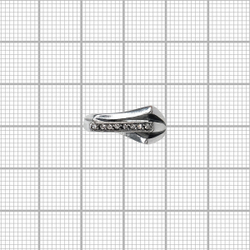 "Гамма" кольцо в серебряном покрытии из коллекции "Black & White" от Jenavi