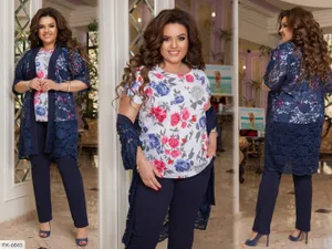 Костюм тройка FK-6861 Фабрика Моды